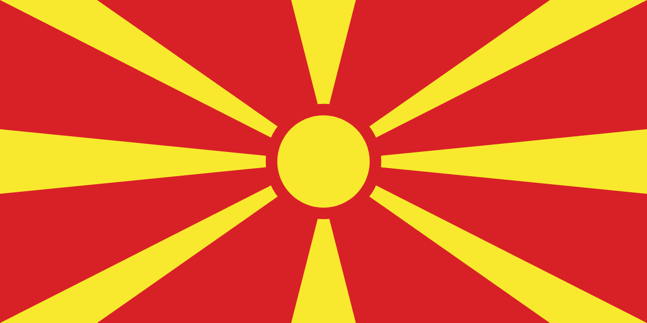North Macedonia Flag