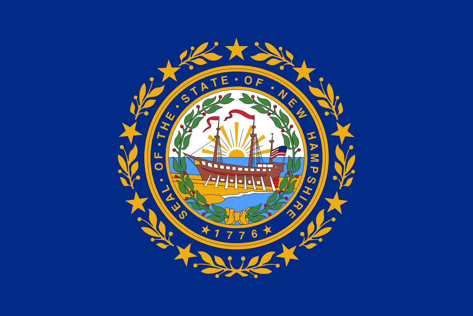 NH state flag