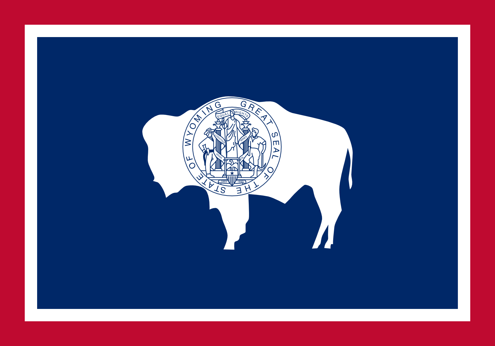 WY state flag